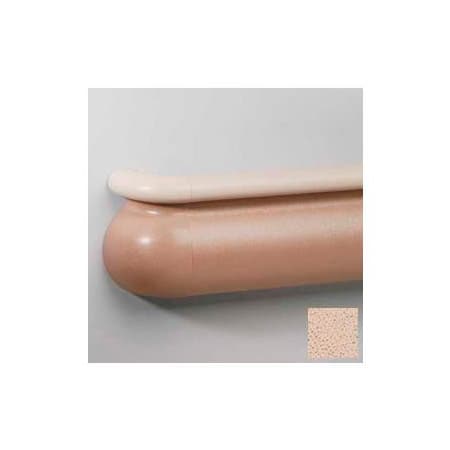 Pawling Crescent Series Vinyl Handrail/Crashrail Combination, 5-1/2" High, 12' Long, Mojave Sand BR-600V-12-379